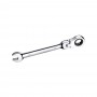 CHIAVE A SNODO 14 MM CRICCHETTO NERO A 12 DENTI TESTA GIREVOLE 180