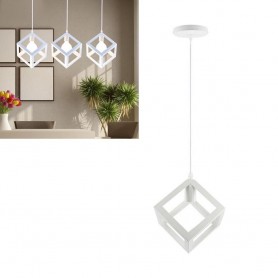 LAMPADARIO DA SOFFITTO A SOSPENSIONE A FORMA DI TRIANGOLO 3D PORTALAMPADA E27