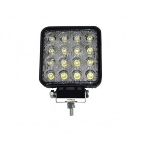 FARO 16 LED LUCE BIANCA PER AUTO FUORISTRADA FARETTO SUPPLEMENTARE LAMPADA 48 W