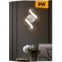 APPLIQUE A SPIRALE DA PARETE INTERNO LED LUCE CALDA 9 WATT E58-BC