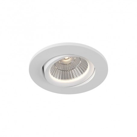 FARETTO LED COB 3 W LUCE NATURALE 4000K A INCASSO ORIENTABILE BORDO BIANCO P-45-BN