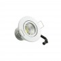 FARETTO LED COB 3 W LUCE NATURALE 4000K A INCASSO ORIENTABILE BORDO BIANCO P-45-BN