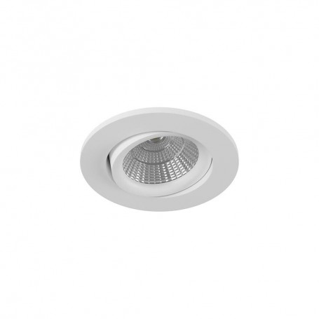 FARETTO LED COB 3 W LUCE BIANCA 6500K A INCASSO ORIENTABILE BORDO BIANCO P-45-BF