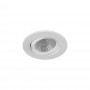 FARETTO LED COB 3 W LUCE BIANCA 6500K A INCASSO ORIENTABILE BORDO BIANCO P-45-BF