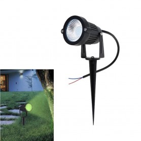 FARETTO LED 5 W PROIETTORE LUCE VERDE DA GIARDINO CON STAFFA PICCHETTO TERRA ES06-NV