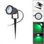 FARETTO LED 5 W PROIETTORE LUCE VERDE DA GIARDINO CON STAFFA PICCHETTO TERRA ES06-NV