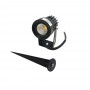 FARETTO LED 5 W PROIETTORE LUCE CALDA STAFFA PICCHETTO DA TERRA GIARDINO ESTERNO ED06-NC