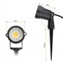 FARETTO LED 5 W PROIETTORE LUCE CALDA STAFFA PICCHETTO DA TERRA GIARDINO ESTERNO ED06-NC