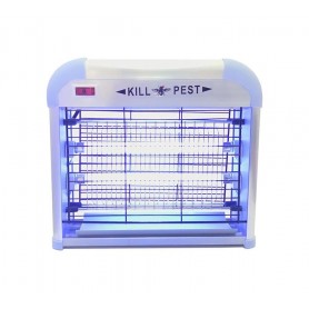 LANTERNA FULMINA ZANZARE INSETTI ZANZARIERA ELETTRICA 10 W LAMPADA 2 BULBI