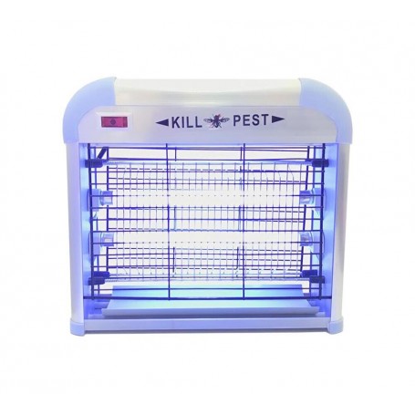 LANTERNA FULMINA ZANZARE INSETTI ZANZARIERA ELETTRICA 10 W LAMPADA 2 BULBI