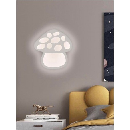 APPLIQUE LED LUCE BIANCA CALDA NATURALE LAMPADA DA PARETE A FORMA DI FUNGO