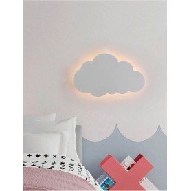 APPLIQUE LED LUCE BIANCA CALDA NATURALE A FORMA DI NUVOLA LAMPADA DA PARETE 9 W