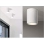 PORTAFARETTO DA SOFFITTO IN GESSO ATTACCO GU10 PORTA FARETTO A CILINDRO BIANCO