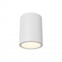 PORTAFARETTO DA SOFFITTO IN GESSO ATTACCO GU10 PORTA FARETTO A CILINDRO BIANCO