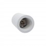 PORTAFARETTO DA SOFFITTO IN GESSO ATTACCO GU10 PORTA FARETTO A CILINDRO BIANCO