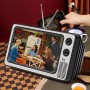 LENTE D'INGRANDIMENTO 3D AMPLIFICATORE SCHERMO 12" SMARTPHONE TV STILE RETRÒ