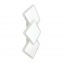 APPLIQUE LED LUCE BIANCA CALDA NATURALE 14 W LAMPADA DA PARETE 3 ROMBI IN VETRO