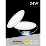 PANNELLO LED A INCASSO FARETTO SLIM 24 WATT 3 COLORI LUCE BIANCA CALDA NATURALE