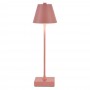 LAMPADA DA TAVOLO RICARICABILE USB LUCE BIANCA CALDA NATURALE LUME 10 WATT ROSA