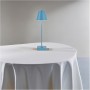 LAMPADA 10 W RICARICABILE 3 COLORI LUCE BIANCA CALDA NATURALE LUME DA TAVOLO BLU