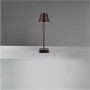 LAMPADA LUCE BIANCA CALDA NATURALE DA TAVOLO RICARICABILE USB LUME 10 W MARRONE