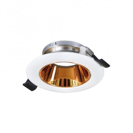 PORTAFARETTO ORIENTABILE INCASSO PER SOFFITTO SUPPORTO FARETTO BIANCO ORO ROSA