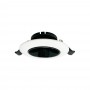 PORTAFARETTO ORIENTABILE INCASSO PER SOFFITTO SUPPORTO FARETTO BIANCO NERO