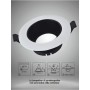 PORTAFARETTO ORIENTABILE INCASSO PER SOFFITTO SUPPORTO FARETTO BIANCO NERO