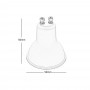 FARETTO LED 9 WATT LUCE CALDA 3000K GU10 AD INCASSO LAMPADINA 9W