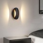 APPLIQUE 6 W DA PARETE DOPPIA EMISSIONE LED LUCE BIANCA CALDA NATURALE AQ15 NERO