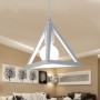 LAMPADARIO DA SOFFITTO A SOSPENSIONE TRIANGOLO 3D PORTALAMPADA E27