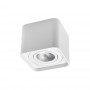 PORTA FARETTO ORIENTABILE SUPPORTO PORTAFARETTO DA SOFFITTO ESTERNO BIANCO P34B1