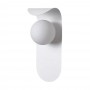 APPLIQUE A PARETE LAMPADA IN METALLO BIANCO SFERA G9 STILE MODERNO AQ46