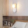 APPLIQUE A PARETE LAMPADA IN METALLO BIANCO SFERA G9 STILE MODERNO AQ46