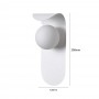 APPLIQUE A PARETE LAMPADA IN METALLO BIANCO SFERA G9 STILE MODERNO AQ46