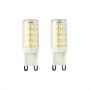 2 X LAMPADINA LED G9 4 W - 48 W LUCE BIANCA 6500K PER LAMPADARIO APPLIQUE