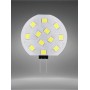 3 X LAMPADINA 12 LED LUCE BIANCA LAMPADA SLIM PIASTRA TONDA G4 2 WATT