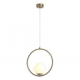 LAMPADARIO A SOSPENSIONE SFERA ATTACCO G9 MODERNO BRONZO