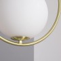LAMPADARIO A SOSPENSIONE SFERA ATTACCO G9 MODERNO BRONZO