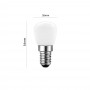 2 LAMPADINE LED 2 WATT LUCE BIANCA 6500K LAMPADINA PER FRIGORIFERO CAPPA CUCINA