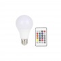 LAMPADINA LED LUCE BIANCA 9 W LAMPADA CROMOTERAPIA 16 COLORI RGB TELECOMANDO E27