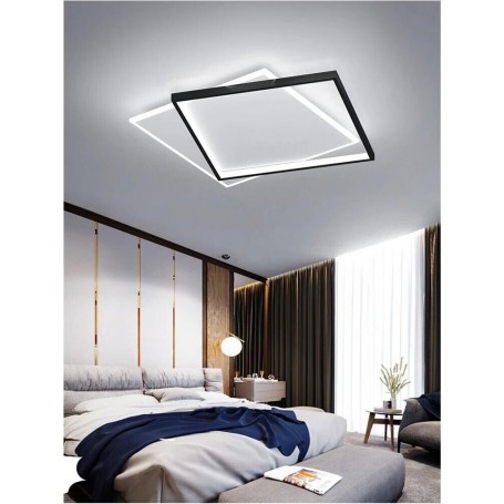 PLAFONIERA LED LUCE BIANCA CALDA NATURALE LAMPADA QUADRATO DA SOFFITTO 36 WATT