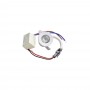 FARETTO LED 1 WATT INCASSO MINI PUNTO LUCE CALDA 3000K BORDO BIANCO