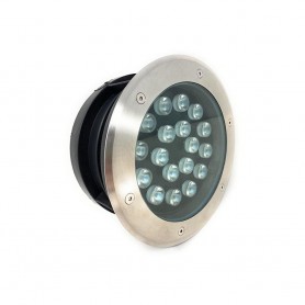 FARETTO CARRABILE CALPESTABILE SEGNAPASSI DA TERRA 18 W LED LUCE BIANCA IP67