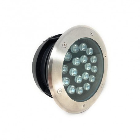 FARETTO CARRABILE CALPESTABILE SEGNAPASSI DA TERRA 18 W LED LUCE BIANCA IP67