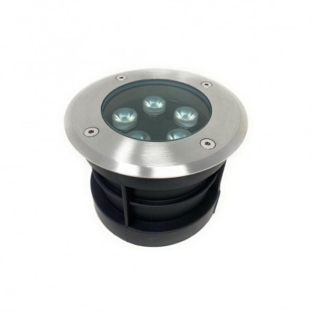 FARETTO CALPESTABILE DA TERRA SEGNAPASSI 5 W LED LUCE BIANCA ACCIAIO IP67