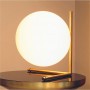 LAMPADA DA TAVOLO 1 SFERA LUME SUPPORTO ABAT JOUR BRONZO G9 D34
