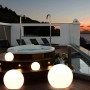 LAMPADA SFERA DA TERRA INTERNO ESTERNO ILLUMINAZIONE GIARDINO PALLA 50 CM E27
