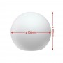 LAMPADA SFERA DA TERRA INTERNO ESTERNO ILLUMINAZIONE GIARDINO PALLA 50 CM E27