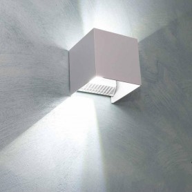 APPLIQUE A PARETE FARETTO 52 LED LUCE BIANCA 22 WATT ESTERNO INTERNO IP65 ES66GF